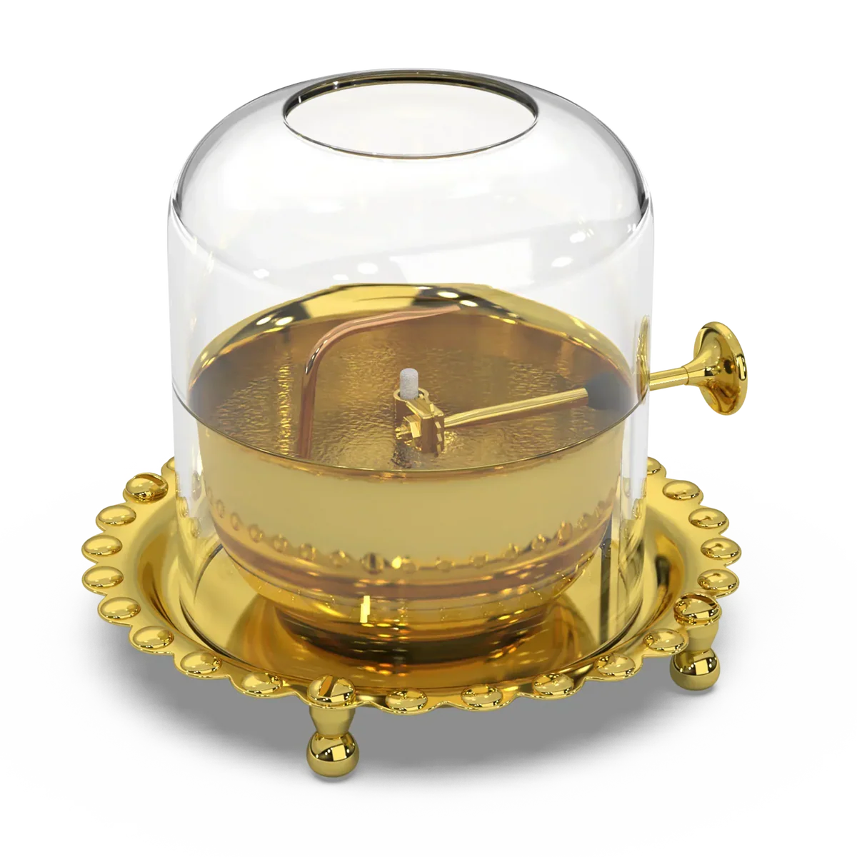 Shree Akhand Jyot Diya & Cover - Brass (पीतल) - Premium Quality ✅