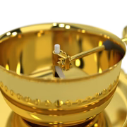 Shree Akhand Jyot Diya & Cover - Brass (पीतल) - Premium Quality ✅