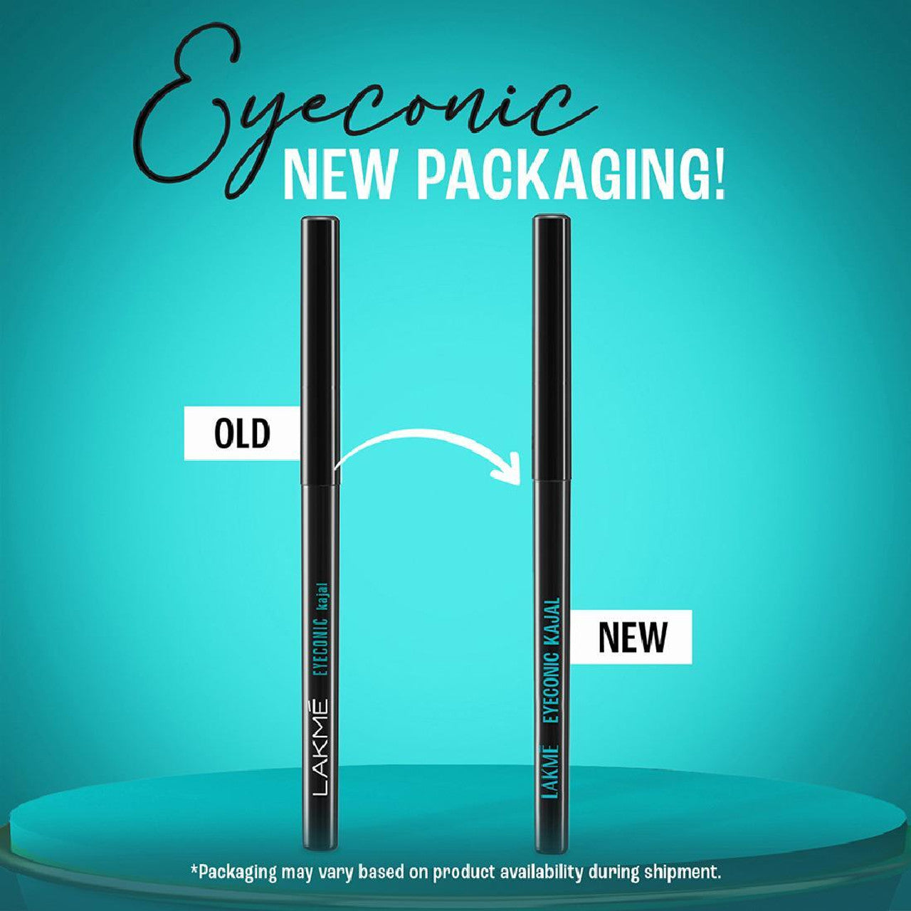 Lakmé Eyeconic Kajal Deep Black 0.35g | Smudge-Proof, Waterproof & Long-Lasting Eye Pencil