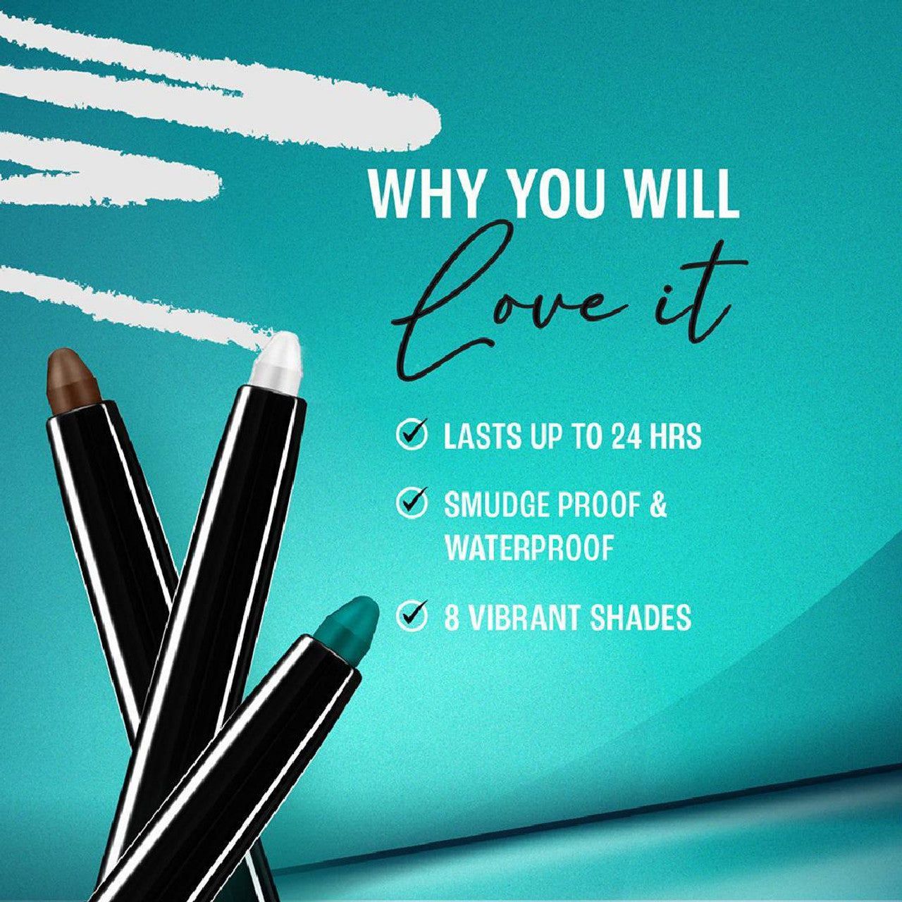 Lakmé Eyeconic Kajal Deep Black 0.35g | Smudge-Proof, Waterproof & Long-Lasting Eye Pencil