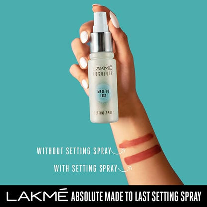 Lakme Absolute Makeup Setting Spray | Long-Lasting Hydration & Oil Control Mist for Fresh Look