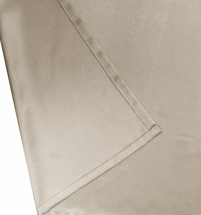 Premium Cream Blackout Curtains Set of 2 | Plain Solid Window & Door Curtains | Heavy Quality for Home
